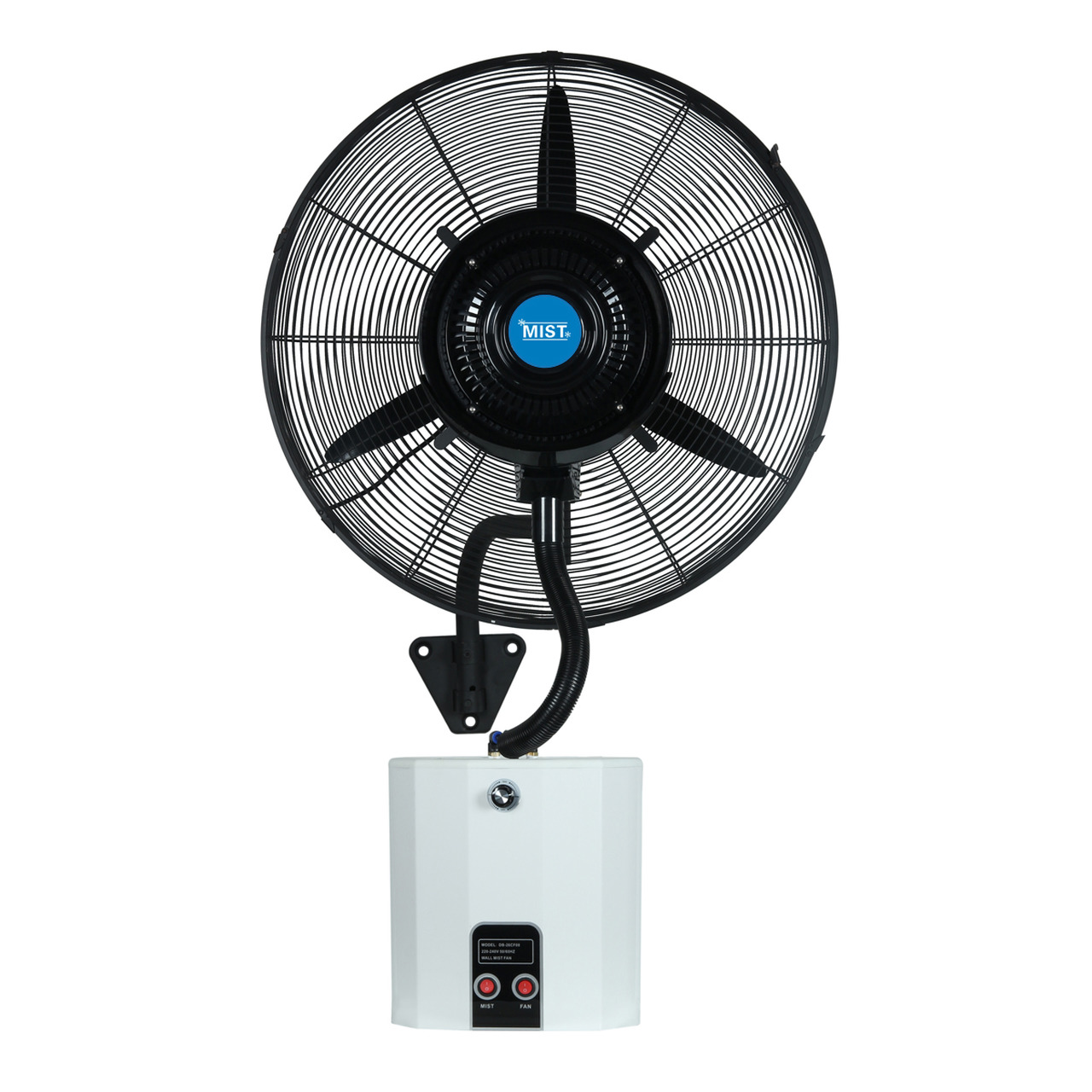 Zidni ventilator s posudom za vodu i daljinskim upravljačem - Slika 2