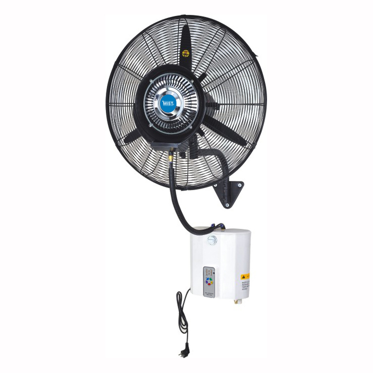 Zidni ventilator s posudom za vodu i daljinskim upravljačem