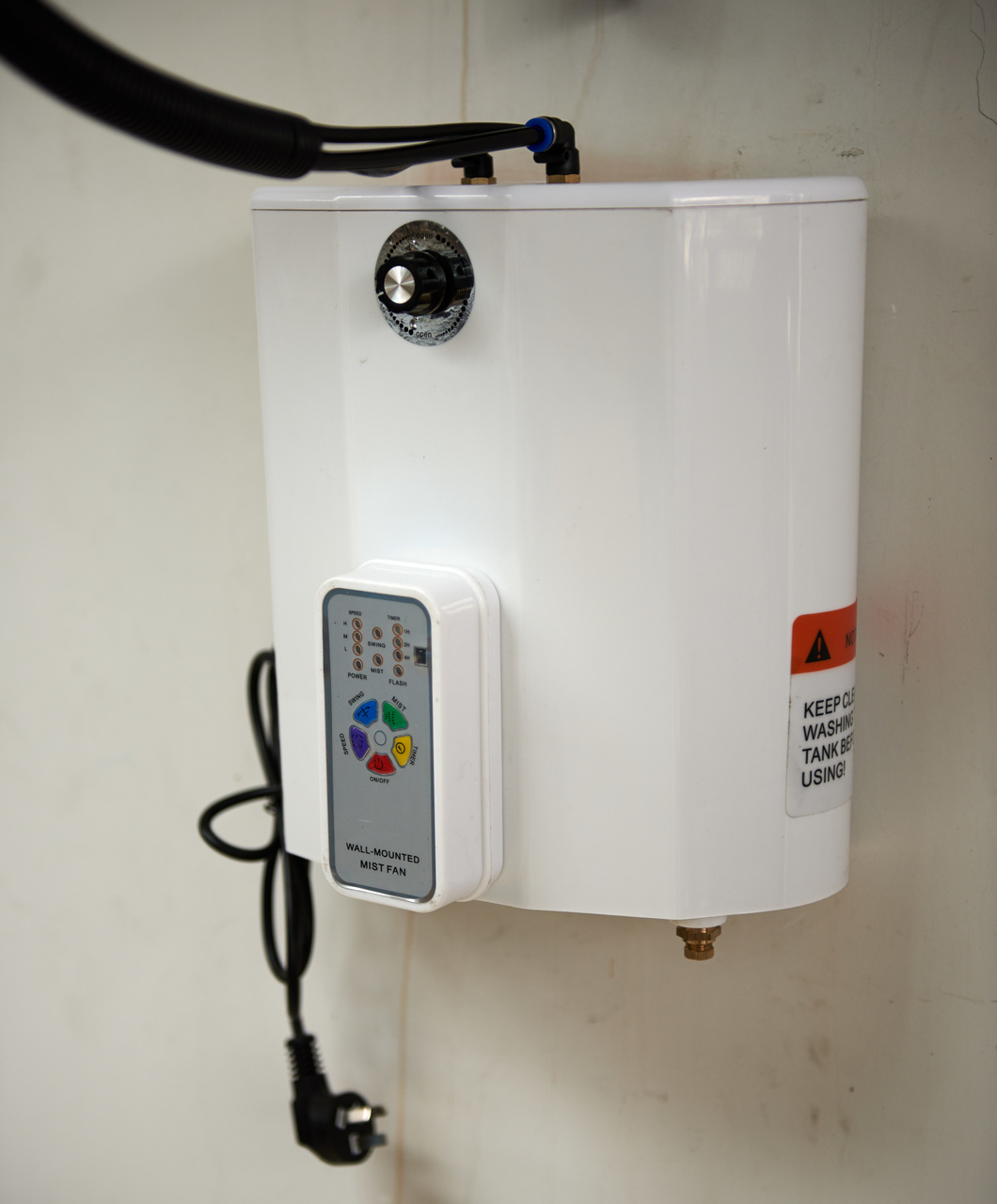 Zidni ventilator s posudom za vodu i daljinskim upravljačem - Slika 6